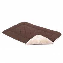 DGS Pet Products Pet Cotton Canvas Sleeper Cushion Small Espresso 19" x 24" x 1"