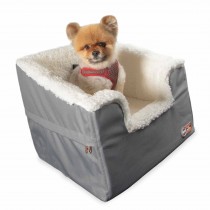 K&H Pet Products Bucket Booster Pet Seat Collapsible Rectangle Small Gray 16" x 16" x 14"
