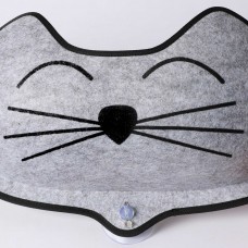 K&H Pet Products EZ Mount Kittyface Window Bed Gray 27'' x 8'' x 11''