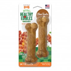 Nylabone Healthy Edibles Longer Lasting Bacon Treats Petite 2 count